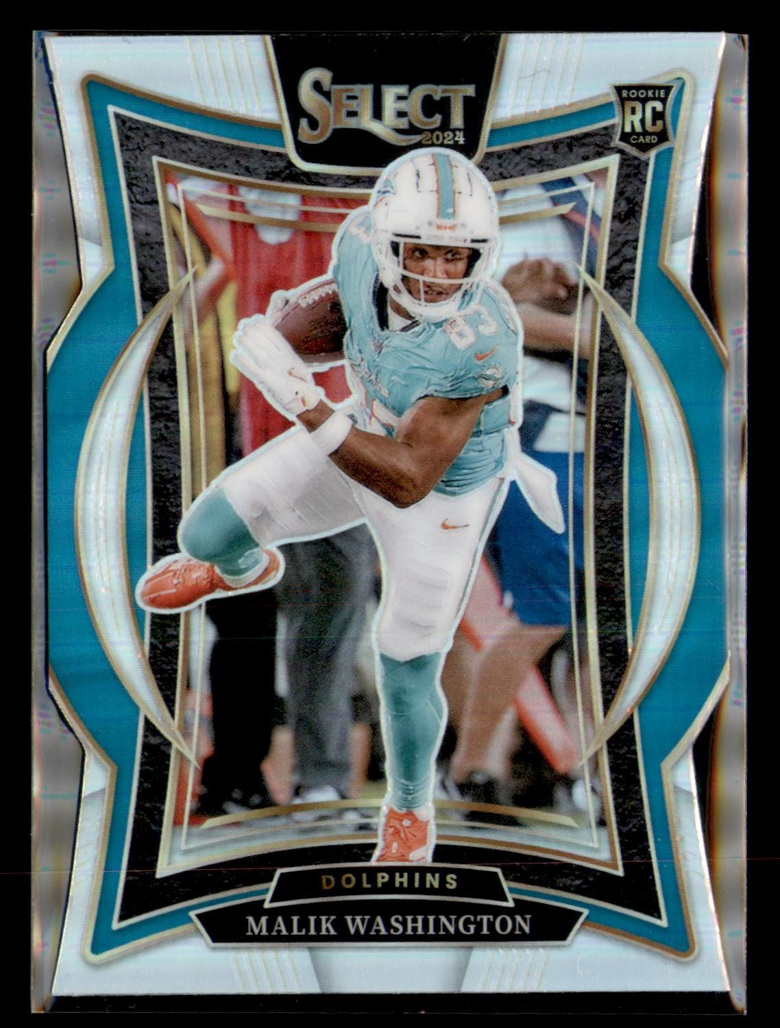 2024 Panini Select #71 Malik Washington Silver Prizm Die Cut