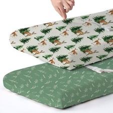 Changing Pad Covers for Baby: Boy Girls Ultra Stretchy Soft 2 Pack,Sika Deer ...