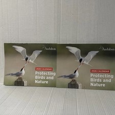 2026 Audubon Calendar - Protecting Birds and Nature - Full color Lot Of 2