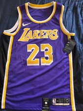 Nike Los Angeles Lakers LeBron James 23 NBA Jersey Purple Size 48