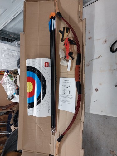 Kainokai 43" Youth Bow Archery Set With 6 Arrows And Other Accessories