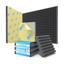 12 Pack Sound Proof Foam Panels for Walls with Self-Adhesive  ... FAST USA SHIP