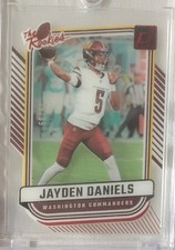2024 Panini CLEARLY Donruss - The Rookies /99 RED ACETATE Jayden Daniels #2 (RC)