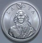 1 oz Silver Round/Medal - Lakota Crazy Horse & Buffalo - North American Mint