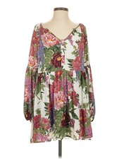 Show Me Your Mumu Women White Casual Dress XS