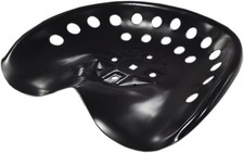 Metal Tractor Seat (Black) Made in USA
