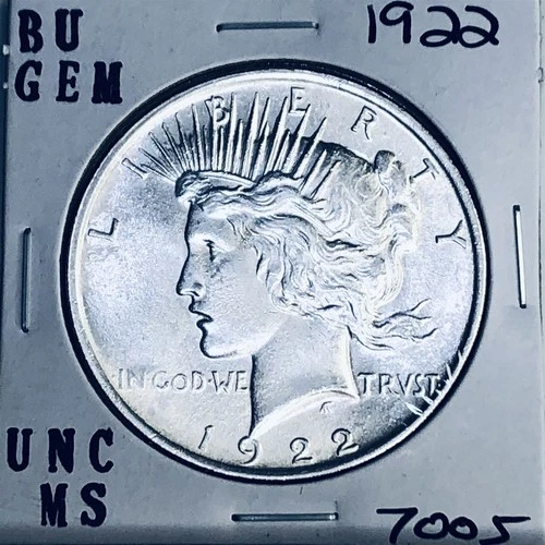 1922 P BU GEM PEACE SILVER DOLLAR UNC MS+++ U.S. MINT RARE COIN 7005