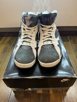 Jordan Air Jordan 7 Retro Flint White Gray Purple High-Top Men's Sneakers