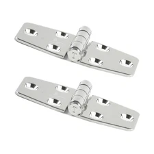 MARINE CITY 304 Stainless Steel Door Strap Hinges 1.5" x 3" Heavy Duty (2 Pcs)