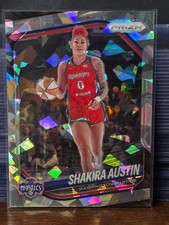 SHAKIRA AUSTIN 2025 Panini Prizm Basketball WNBA Cracked Ice Prizm #81 Mystics
