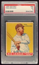 1933 Goudey #89 Tris Speaker PSA 5