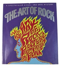1987 THE ART OF ROCK Mini Book Paul Grushkin History of Rock 1st Edition