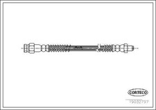 CORTECO Tuyau de frein arrière, côté embrayage, côté roue pour MITSUBISHI
