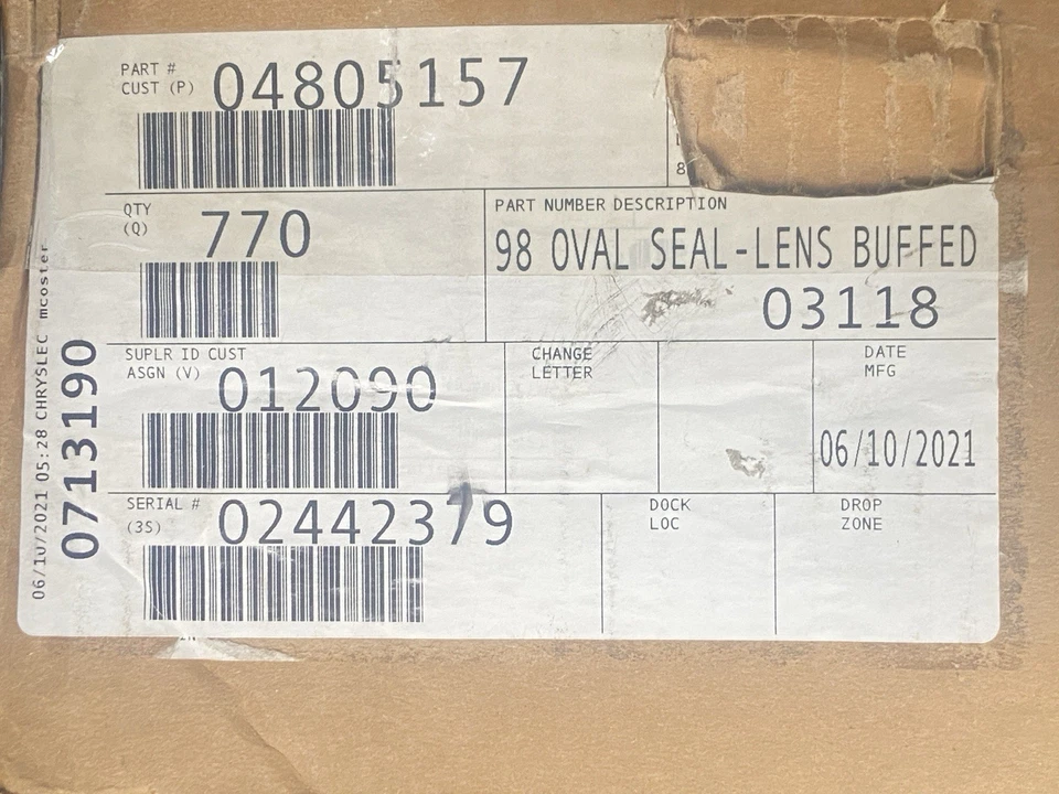 Mopar 4805157 Front Oval Emblem -- 2005-2010 Town & Country & Chrysler 300 - NOS - Image 3 of 3