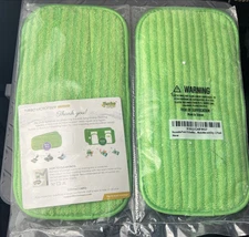 Turbo Microfiber Reusable Floor Mop Pads Microfiber Cleaning Set Of 2 Lot - NEW