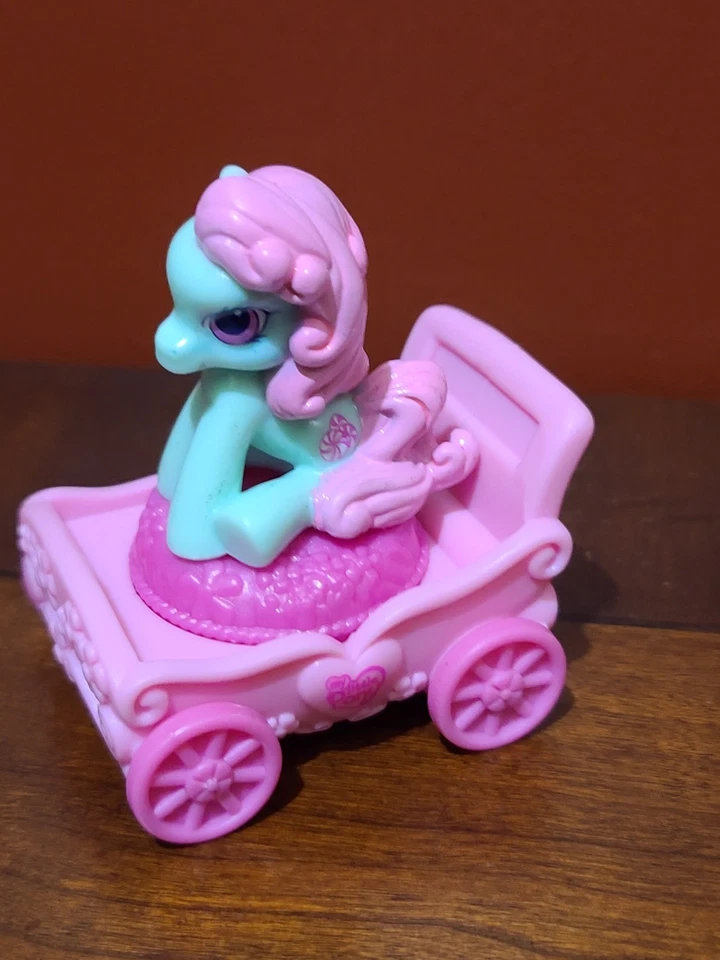 My Little Pony Minty G3 2007 McDonald's Happy Meal Toy 2” Hasbro Green Pink - Image 2 of 4