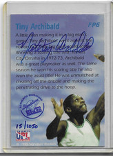 Nate Tiny Archibald 1995 Signature Rookies Autograph On Card #/1050 Celtics