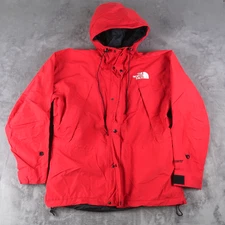 Vintage North Face Jacket Men's Red Gore Tex Mountain Parka Jacket L Large