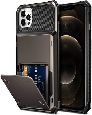 Für iPhone 17 16 15 14 13 12 Pro Max Stoßfeste Handyhülle mit Kartenfach Hülle