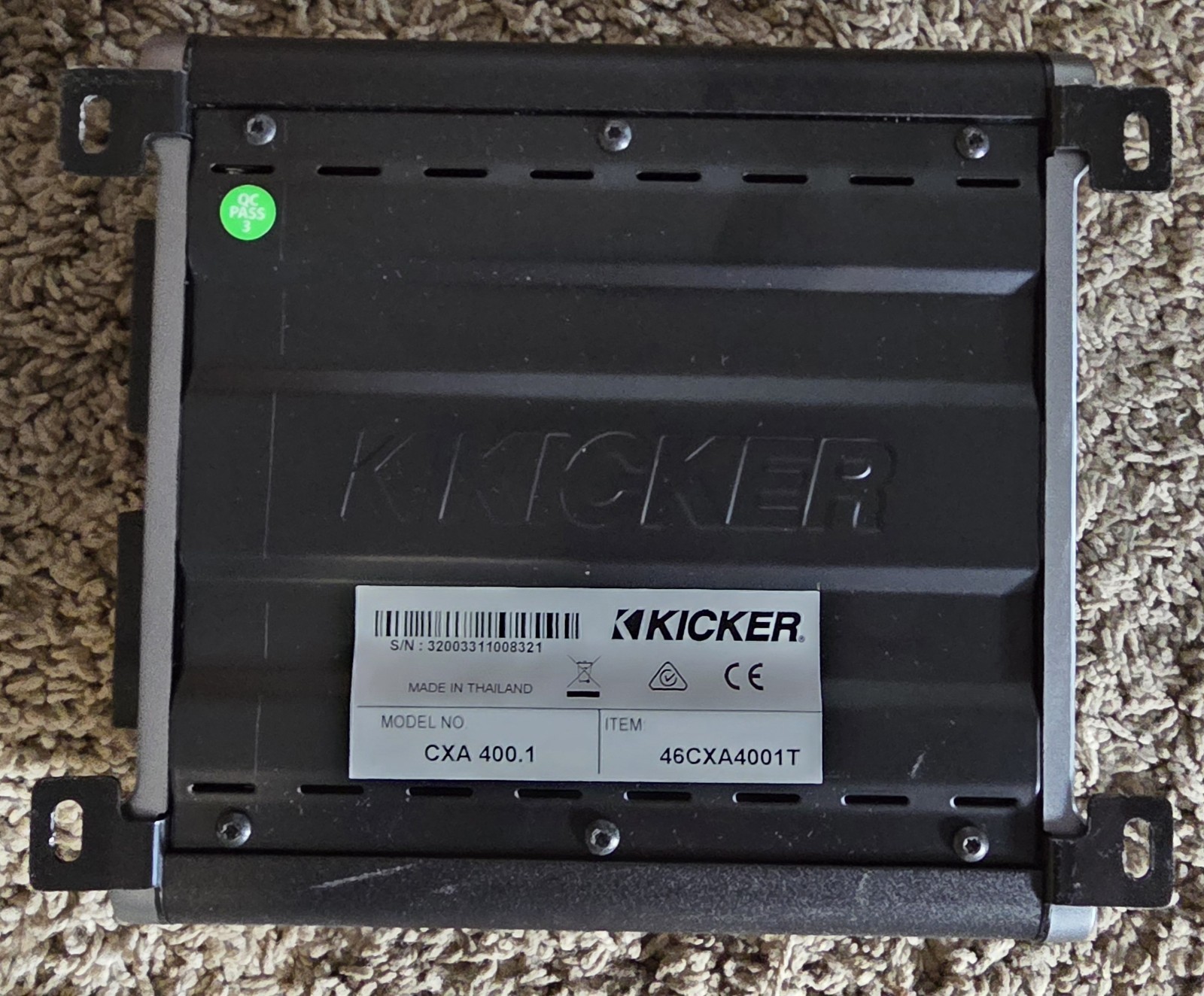 Kicker CXA400.1 400W Mono Class D Sub Amp with Bass Boost
