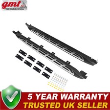 Side Steps For Kia Sportage 2016-2021 BLACK SILVER UK FOOT RAILS TOP QUALITY