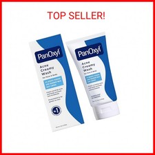 PanOxyl Antimicrobial Hydrating Acne Creamy Wash, 4 Benzoyl Peroxide, 6 Ounce