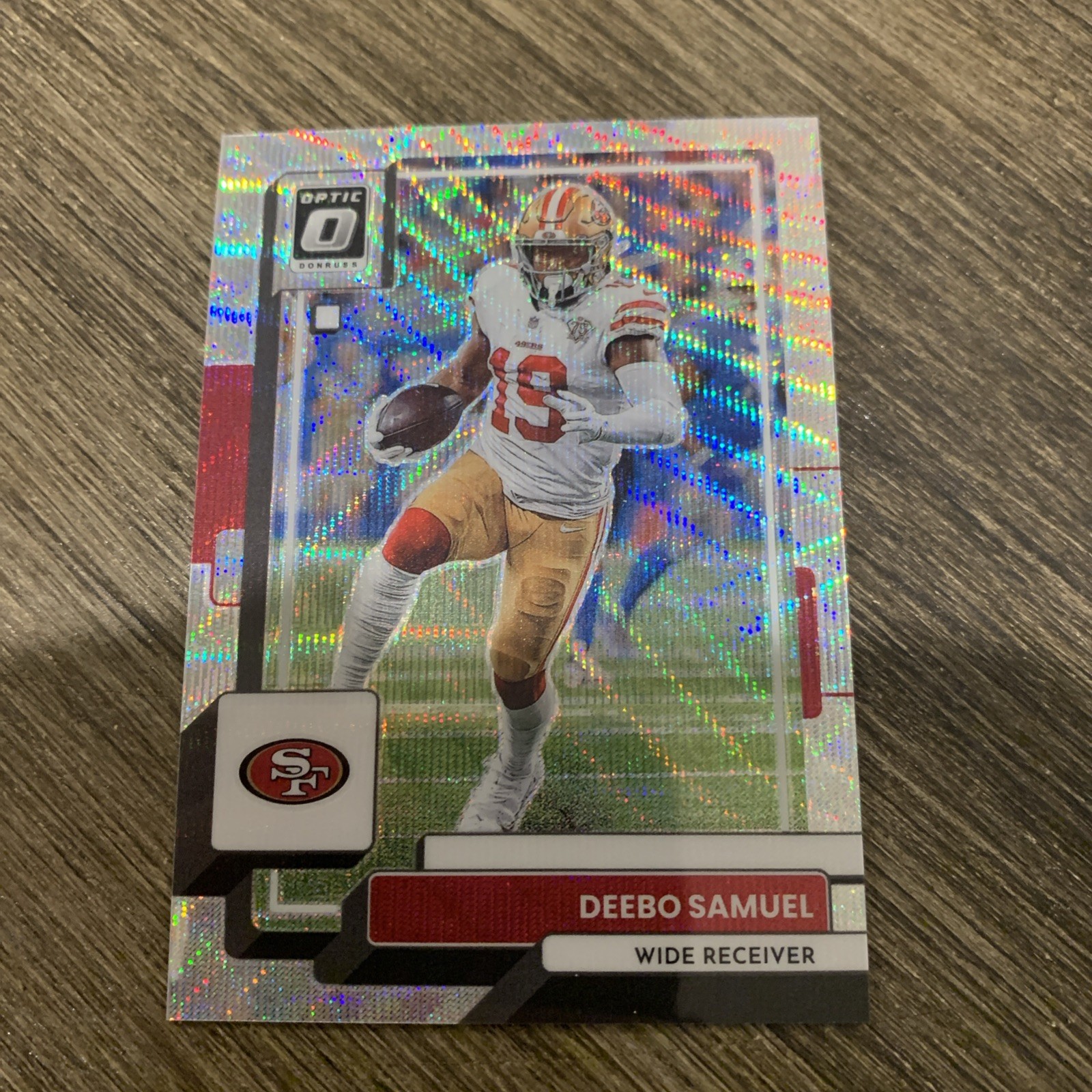Deebo Samuel 2022 Donruss Optic Silver Wave Prizm /300 49ers #172