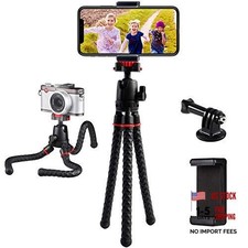 Phone Tripod 360 Degree Rotation Flexible Octopus Travel Tripod for Black