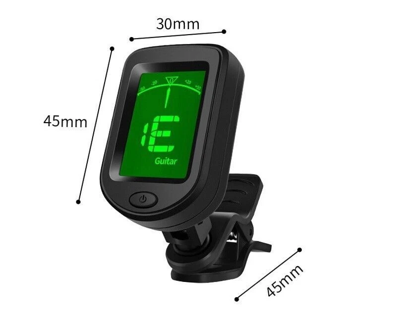 1/4PK Clip-On LCD Clip-on Digital Tuner for Guitar Bass Violin Ukulele Chromatic - Bild 3 von 4