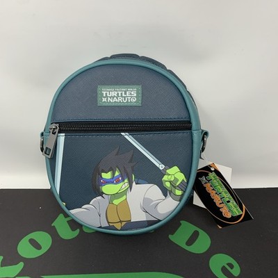 Teenage Mutant Ninja Turtles Naruto Leonardo Sasuke Eye of The Turtle Shell Bag