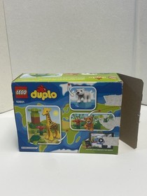 Lego Duplo 10801 Baby Animals Complete Giraffe Turtle Tiger Polar Bear With Box
