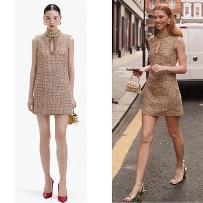 knee length dresses for ladies SELF-PORTRAIT