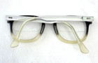 Vintage '50s American Optical AO Tri-Tone Safety Glasses Black, Natural & Silver — photo 6