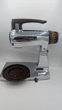 VINTAGE SUNBEAM DELUXE MIXMASTER 12 SPEED MIXER BROWN/CHROME w/BOWLS & BEATERS