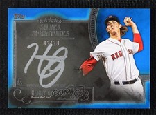 2016 Topps Five Star Silver Signatures Blue 2/20 Henry Owens #FSSS-HOW Auto 0b2