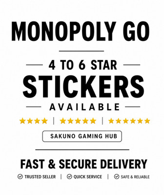 Monopoly GO Any 4  5  6  Sticker | Fast Delivery