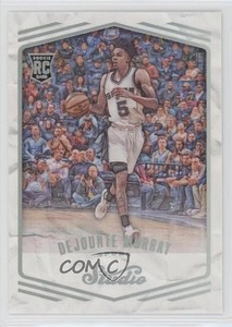 2016-17 Panini Studio Dejounte Murray #296 Rookie RC Sketch