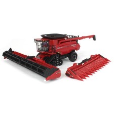 ERTL 1/64 Case IH 7250 Tracked Combine w/ 2 H...
