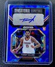 2023 Prizm Draft Timmy Allen Sensational Signatures Blue Ice /75 Auto RC #SS-TMA