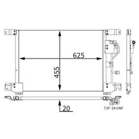Kondensator Klimaanlage Mahle AC 283 000S