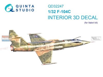 QTSQD32247 1:32 Quinta Studio 3D Decal - F-104C Starfighter (ITA kit)