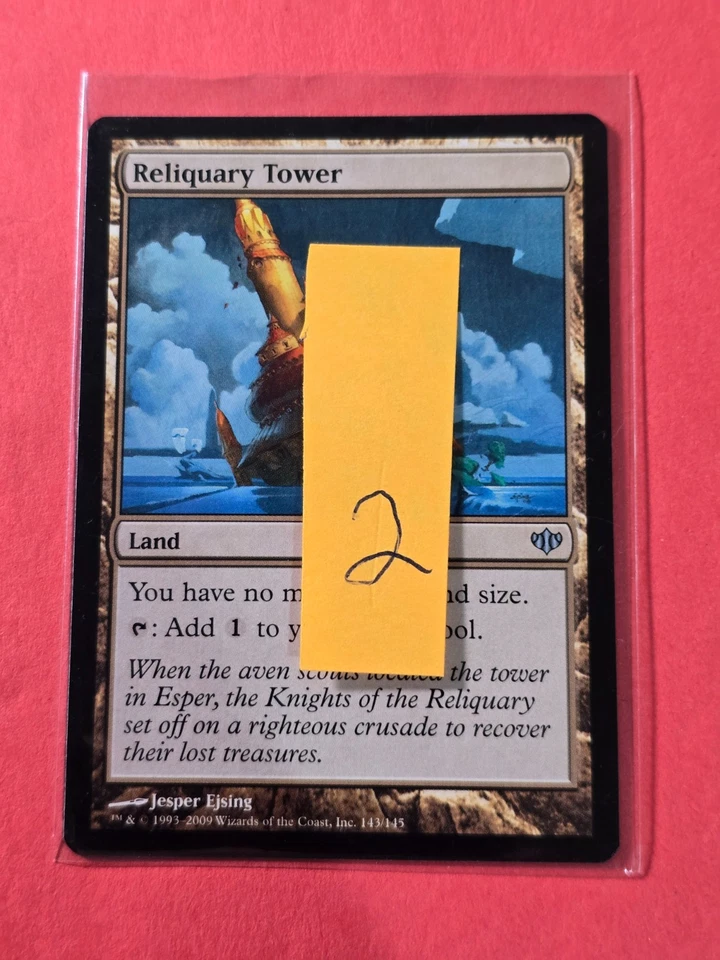 2009 Magic The Gathering Conflux #143 Reliquary Tower, Land, UC, NF, cd2 - Image 3 of 3