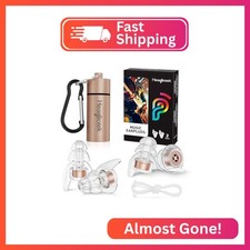 Hearprotek Concert Ear Plugs, 2Pairs Reusable high Fidelity Musician Ear Plugs f