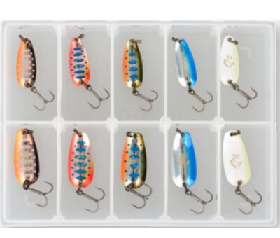 Savage Gear Nails Micro Spoon Kit 2,5g / 3,5g   10 Blinker, Kunstköder 