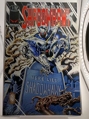 1995 Image Comics New Shadowhawk Issue 1 James Fry Cover Artist FREE SHIPPING