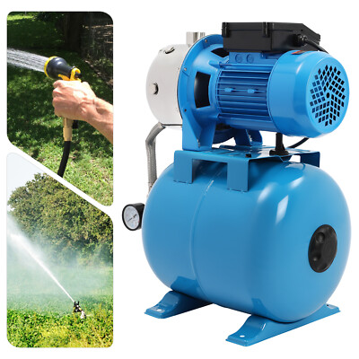 #ad #ad 1HP Shallow Well Pump Kit with 6.34 Gal Pressure Tank for Efficient Irrigation $154.74