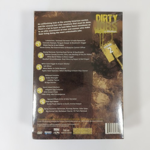 NEW Dirty Jobs with Mike Rowe Season 2 DVD, 7-Disc Set -RARE OOP Factory Sealed - Picture 2 of 6