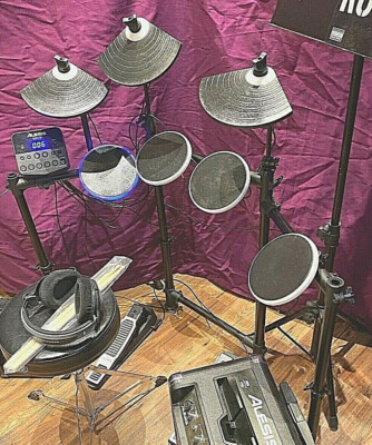 ALESIS DM LITE E-DRUMS KIT ERSATZTEILE Kick Pedal Becken Tom 9V Klemmmodul