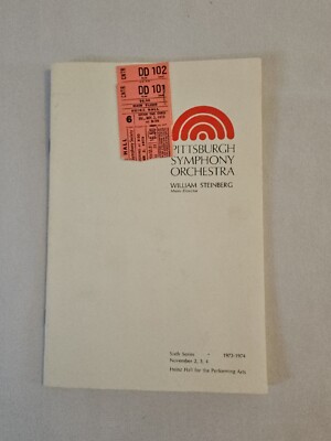 1973/1974, Pittsburgh Symphony Orchestra Book, William Steinberg, (MH905)