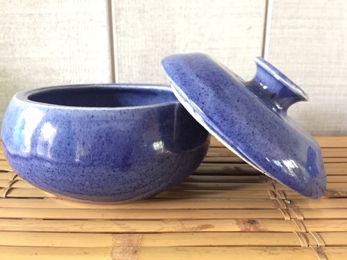 Studiokeramik handgeworfene Schale klein für Kasserolle Tapas 6" x 4" - Bild 1 von 5